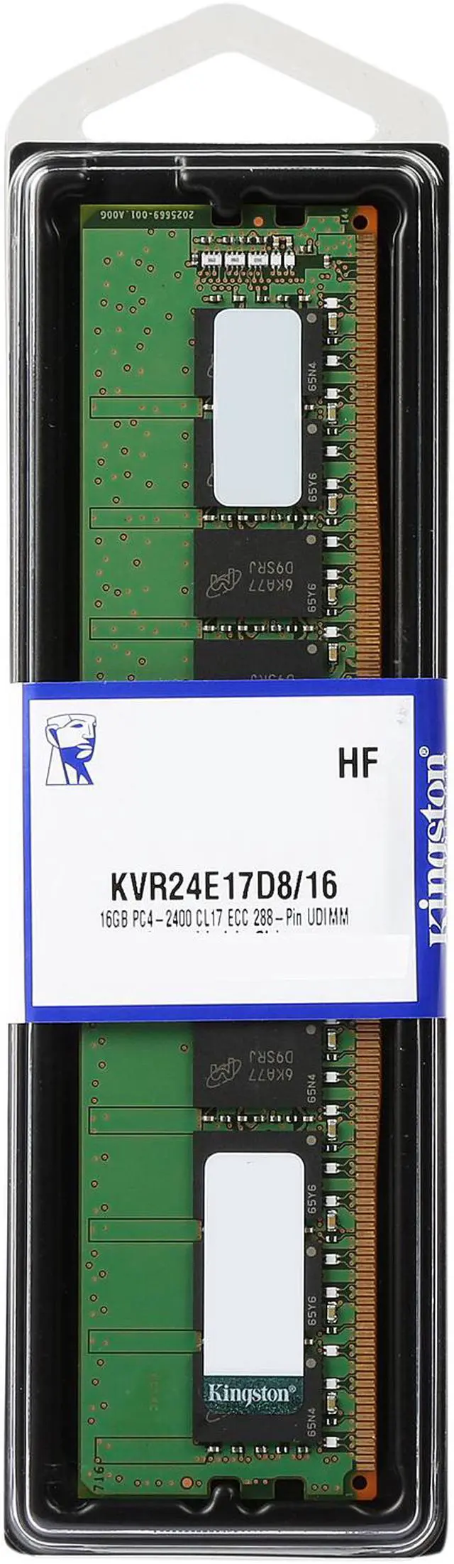 Alt view image 2 of 2 - Kingston ValueRAM 16GB DDR4 2400 (PC4 19200) Server Memory Model KVR24E17D8/16