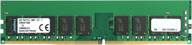 Main image of Kingston ValueRAM 8GB (1 x 8GB) DDR4 2400 RAM (Server Memory) ECC DIMM (288-Pin) KVR24E17S8/8