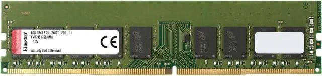 Main image of Kingston ValueRAM 8GB (1 x 8GB) DDR4 2400 RAM (Server Memory) ECC Micron A DIMM (288-Pin) KVR24E17S8/8MA