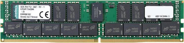 Kingston ValueRAM 32GB (1 x 32GB) DDR4 2400 RAM (Server ECC Reg Micron A DIMM (288-Pin) KVR24R17D4/32MA Server Memory - Newegg.com