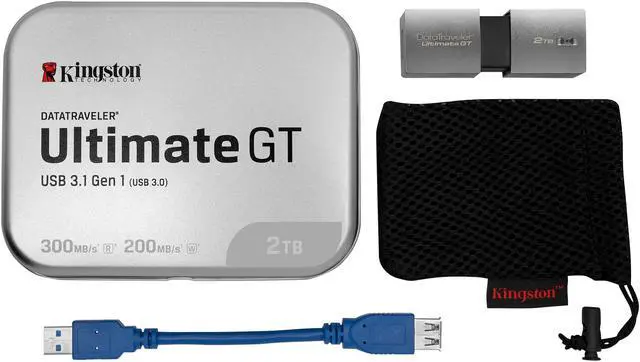 Alt view image 3 of 5 - Kingston 2TB DataTraveler Ultimate GT USB 3.0 Flash Drive, Speed Up to 300MB/s (DTUGT/2TB)
