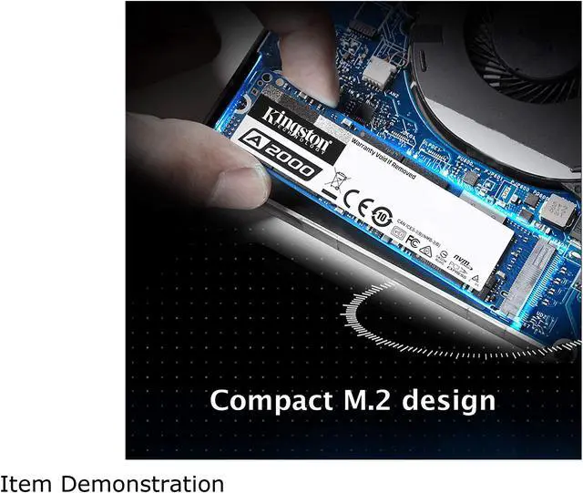 Alt view image 5 of 7 - Kingston 250GB A2000 M.2 2280 NVMe Internal SSD PCIe Up to 2000 MB/s with Full Security Suite SA2000M8/250G