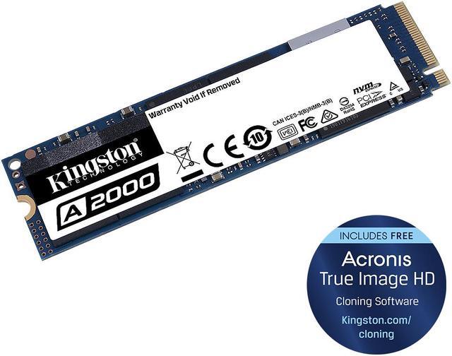 Alt view image 3 of 7 - Kingston 500GB A2000 M.2 2280 NVMe Internal SSD PCIe Up to 2200 MB/s with Full Security Suite SA2000M8/500G