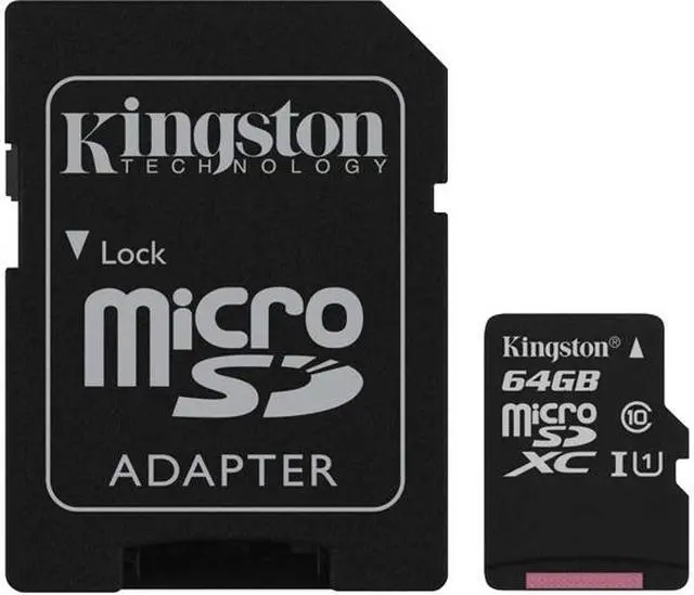Main image of Kingston Canvas Select Plus 64GB microSDXC Flash Card w/ Adapter Model SDCS2/64GBCR