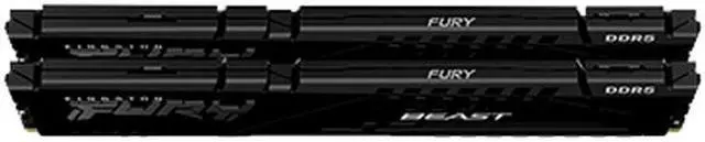 Alt view image 2 of 2 - Kingston FURY Beast 32GB (2 x 16GB) 288-Pin PC RAM DDR5 4800 (PC5 38400) Desktop Memory Model KF548C38BBK2-32