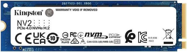 Alt view image 5 of 5 - Kingston NV2 250G M.2 2280 NVMe PCIe Internal SSD Up to 3000 MB/s SNV2S/250G