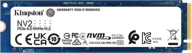 Kingston technology disque dur - ssd nv2 - 1to interne - m.2 2280 pcie 4.0  nvme - bleu SNV2S/1000G - Conforama