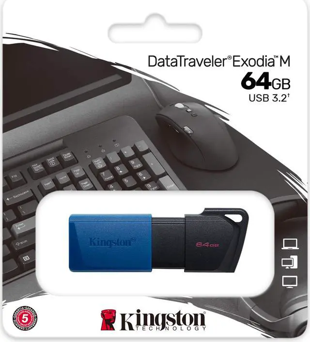 Alt view image 4 of 4 - Kingston DataTraveler Exodia M  64GB USB Flash Drive)Model DTXM/64GBCR