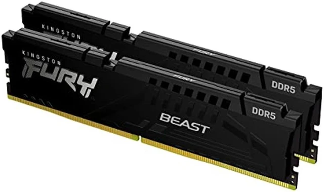 Main image of Kingston Fury Beast 32GB (2 x 16GB) DDR5 6000 (PC5 48000) Desktop Memory Model RFBB5-60C40K2/32