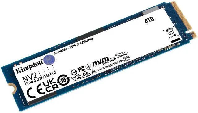 Alt view image 2 of 4 - Kingston NV2 4TB M.2 2280 NVMe PCIe Internal SSD Up to 3500 MB/s SNV2S/4000G