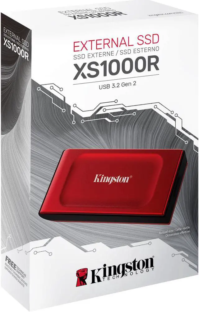 Alt view image 3 of 3 - Kingston SXS1000 1TB USB 3.2 Gen 2x2 Type-C 3D NAND Solid State Disk - External