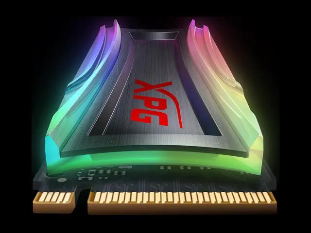 Alt view image 5 of 5 - XPG SPECTRIX S40G RGB M.2 2280 512GB PCI-Express 3.0 x4 3D TLC Internal Solid State Drive (SSD) AS40G-512GT-C