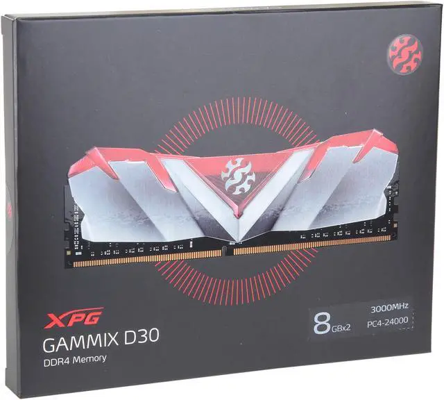 Alt view image 2 of 2 - XPG GAMMIX D30 16GB (2 x 8GB) DDR4 3000 (PC4 24000) Desktop Memory Model AX4U300038G16A-DR30