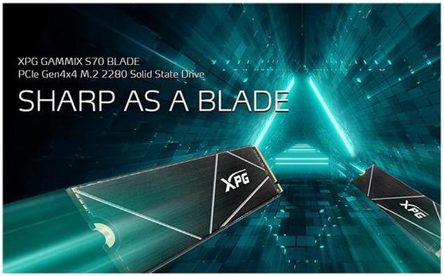 Alt view image 4 of 5 - XPG GAMMIX S70 Blade M.2 2280 1TB PCI-Express 4.0 x4, NVMe 1.4 3D NAND Internal Solid State Drive (SSD) AGAMMIXS70B-1T-CS