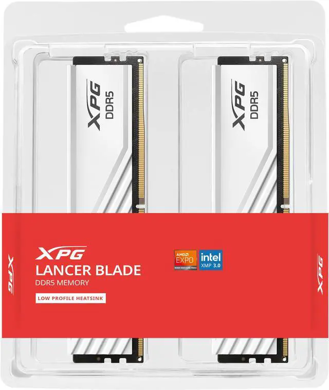 Alt view image 4 of 4 - XPG Lancer Blade 32GB (2 x 16GB) 288-Pin PC RAM DDR5 6400 (PC5 51200) Desktop Memory Model AX5U6400C3216G-DTLABWH