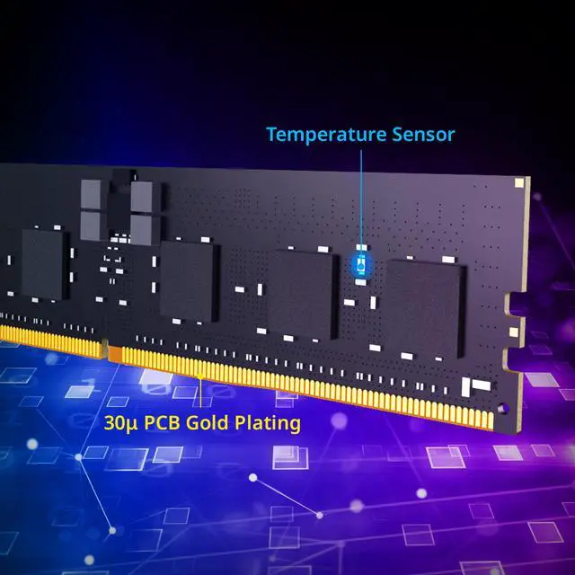 Alt view image 6 of 7 - XPG AICORE 64GB (2 x 32GB) ECC Registered DDR5 6400 (PC5 51200) Memory Model AX5R6400C3232G-DTAIRBK
