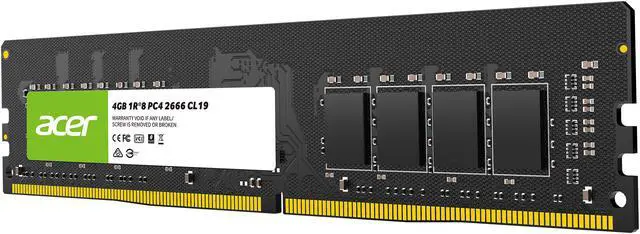 Alt view image 2 of 6 - Acer UD100 4GB 288-Pin PC RAM DDR4 2666 Desktop Memory Model BL.9BWWA.219