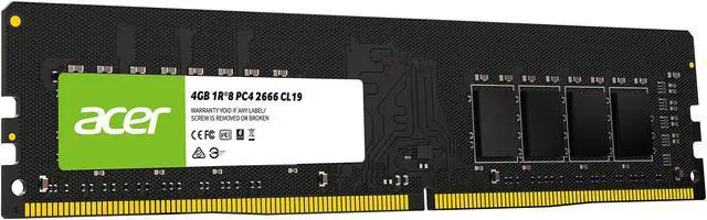 Alt view image 4 of 6 - Acer UD100 4GB 288-Pin PC RAM DDR4 2666 Desktop Memory Model BL.9BWWA.219