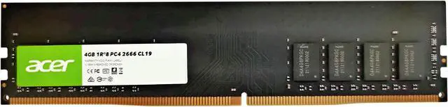 Main image of Acer UD100 4GB 288-Pin PC RAM DDR4 2666 Desktop Memory Model BL.9BWWA.219