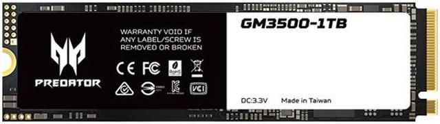 Predator GM3500 M.2 1TB PCI-Express 3.0 x4 Internal Solid State