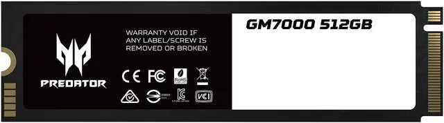 Main image of Predator GM7000 M.2 512GB PCI-Express 4.0 x4 Internal Solid State Drive (SSD) BL.9BWWR.104