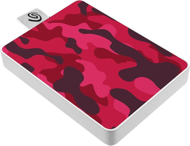 Alt view image 3 of 6 - Seagate One Touch SSD 500GB USB 3.0 External / Portable Solid State Drive for PC Laptop and Mac - Special Edition Red (STJE500405)