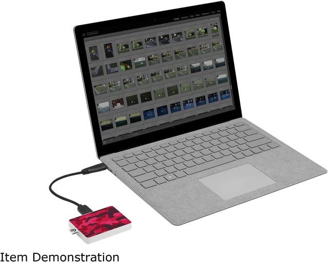 Alt view image 5 of 6 - Seagate One Touch SSD 500GB USB 3.0 External / Portable Solid State Drive for PC Laptop and Mac - Special Edition Red (STJE500405)