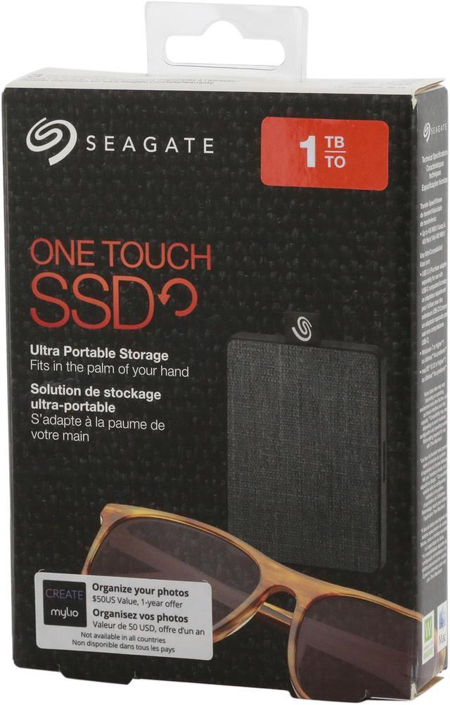 Alt view image 19 of 19 - Seagate One Touch SSD 1TB USB 3.0 External / Portable Solid State Drive for PC Laptop and Mac - Black (STJE1000400)