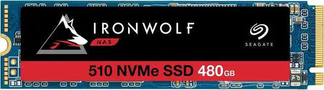 Main image of Seagate IronWolf 510 480GB NAS SSD Internal Solid State Drive - M.2 PCIe for Multibay RAID System Network Attached Storage, 2 Year Data Recovery (ZP480NM30011)