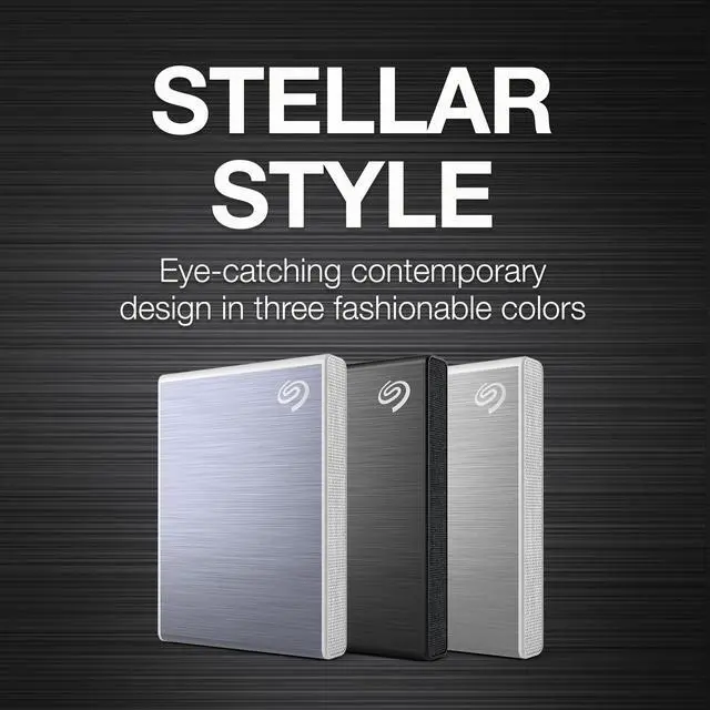 Alt view image 15 of 18 - Seagate One Touch SSD 1TB External SSD Portable - Black, Speeds up to 1030MB/s, with Android App, 1yr Mylio Create, 4mo Adobe Creative Cloud Photography Plan and Rescue Services (STKG1000400)