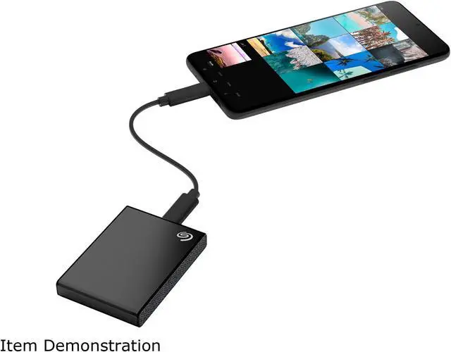 Alt view image 9 of 18 - Seagate One Touch SSD 1TB External SSD Portable - Black, Speeds up to 1030MB/s, with Android App, 1yr Mylio Create, 4mo Adobe Creative Cloud Photography Plan and Rescue Services (STKG1000400)
