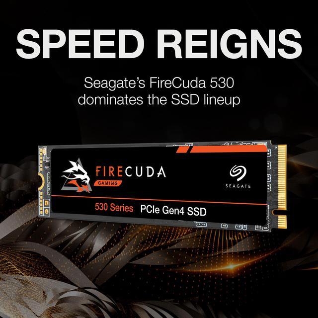 Alt view image 5 of 9 - Seagate FireCuda 530 M.2 2280 2TB PCIe Gen4 x4 NVMe 1.4 3D TLC Internal Solid State Drive (SSD) ZP2000GM3A013