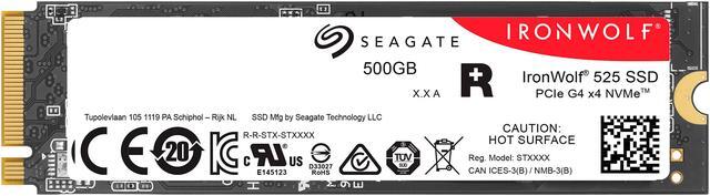 Alt view image 4 of 4 - Seagate IronWolf 525 M.2 2280 500GB PCI-Express 4.0 x4, NVMe 1.3 3D TLC Internal Solid State Drive (SSD) ZP500NM3A002