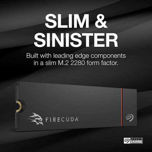Alt view image 5 of 6 - Seagate FireCuda 530R SSD with Heatsink 1TB Internal Solid State Drive -  M.2 PCIe Gen4 ×4 NVMe 1.4, speeds up to 7400MB/s, TLC, DRAM Cache ZP1000GM3A073