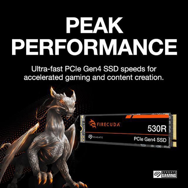 Alt view image 2 of 6 - Seagate FireCuda 530R SSD 4TB Internal Solid State Drive - M.2 PCIe Gen4 ×4 NVMe 1.4, speeds up to 7400MB/s, 5050TBW, 1.8M MTBF with Rescue Services (ZP4000GM3A063)