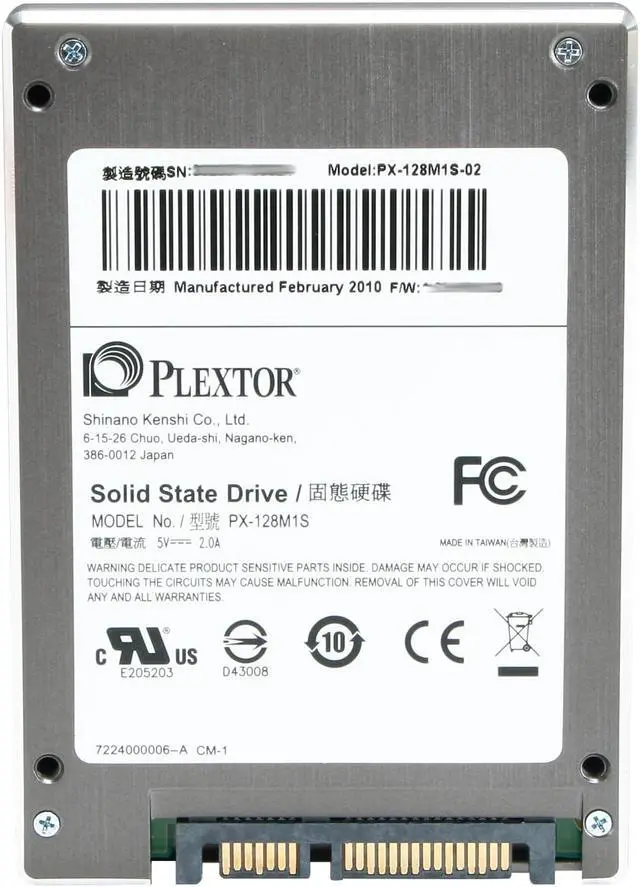 Alt view image 5 of 6 - Plextor 2.5" 128GB SATA II Internal Solid State Drive (SSD) PX-128M1S