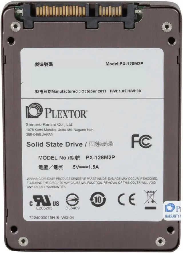 Alt view image 5 of 6 - Plextor PX-M2P Series 2.5" 128GB SATA III MLC Internal Solid State Drive (SSD) PX-128M2P