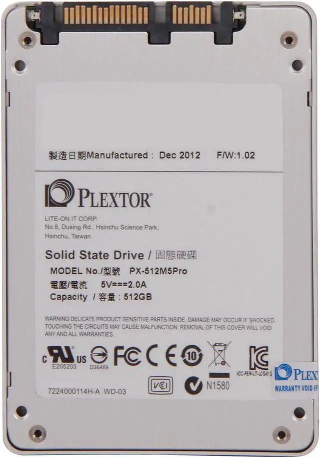 Alt view image 4 of 6 - Plextor M5P Series 2.5" 512GB SATA III MLC Internal Solid State Drive (SSD) PX-512M5Pro