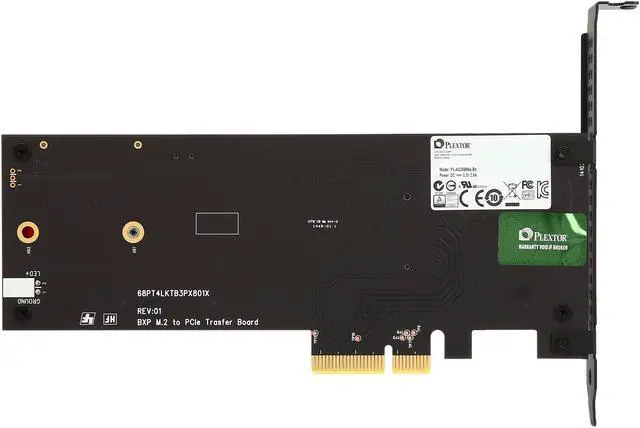 Alt view image 5 of 5 - Plextor M6e(A) Black Edition AIC 256GB PCI-Express 2.0 x2 Internal Solid State Drive (SSD) PX-256M6eA-BK
