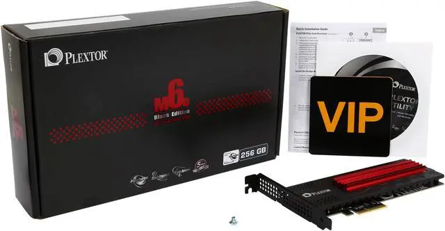 Alt view image 6 of 5 - Plextor M6e(A) Black Edition AIC 256GB PCI-Express 2.0 x2 Internal Solid State Drive (SSD) PX-256M6eA-BK