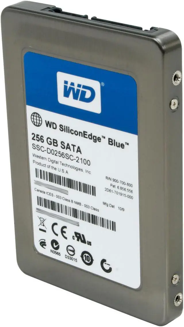 Alt view image 6 of 9 - Western Digital SiliconEdge Blue 2.5" 256GB SATA II MLC Internal Solid State Drive (SSD) SSC-D0256SC-2100 - OEM