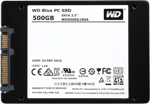 Alt view image 4 of 5 - WD Blue 500GB Internal SSD Solid State Drive - SATA 6Gb/s 2.5 Inch - WDS500G1B0A