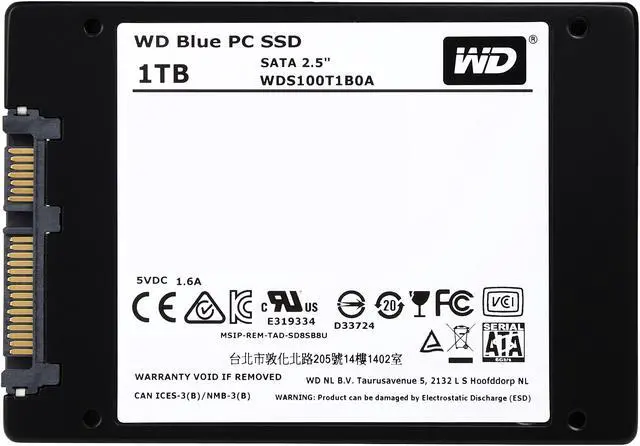 Alt view image 4 of 5 - WD Blue 1TB Internal SSD Solid State Drive - SATA 6Gb/s 2.5 Inch - WDS100T1B0A
