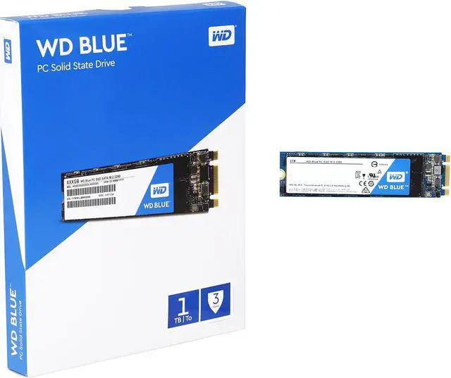 Alt view image 4 of 4 - WD Blue M.2 1TB Internal SSD Solid State Drive - SATA 6Gb/s - WDS100T1B0B