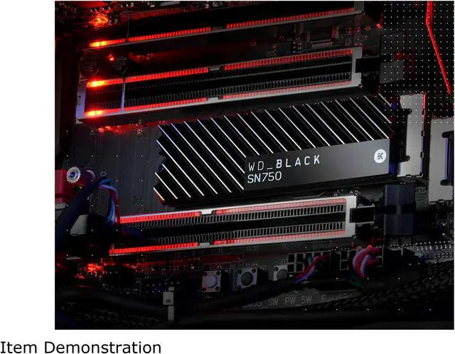 Alt view image 5 of 6 - Western Digital WD BLACK SN750 NVMe M.2 2280 500GB PCI-Express 3.0 x4 64-layer 3D NAND Internal Solid State Drive (SSD) WDS500G3XHC W/ Heatsink