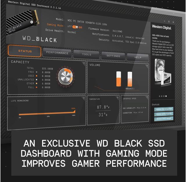 Western Digital WD BLACK SN750 NVMe M.2 2280 2TB SSD