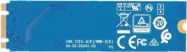 Alt view image 2 of 3 - Western Digital WD Blue SN500 NVMe M.2 2280 250GB PCI-Express 3.0 x2 3D NAND Internal Solid State Drive (SSD) WDS250G1B0C