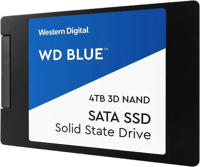 Alt view image 4 of 5 - Western Digital Blue 2.5" 4TB SATA III 3D NAND Internal Solid State Drive (SSD) WDS400T2B0A