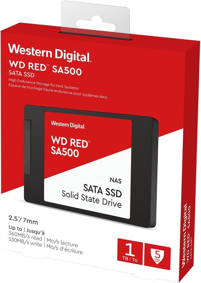 Alt view image 4 of 4 - Western Digital WD Red SA500 2.5" 1TB SATA III 3D NAND Internal Solid State Drive (SSD) WDS100T1R0A