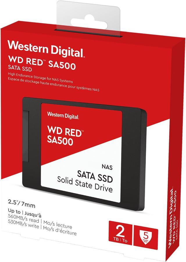 Alt view image 4 of 4 - Western Digital WD Red SA500 2.5" 2TB SATA III 3D NAND Internal Solid State Drive (SSD) WDS200T1R0A